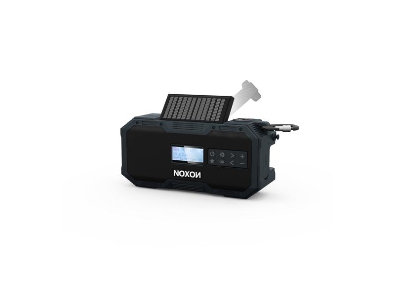 Noxon DAB  Radio Dynamo Solar 411 Anthrazit DAB  Notfunk mit Bluetooth