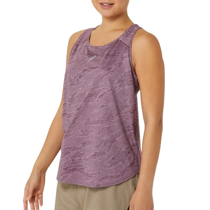Asics Road All Over Print Tanktop Dames