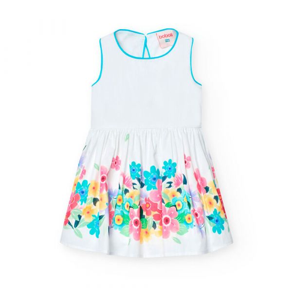 Boboli Vestido Satin White 4 Anos