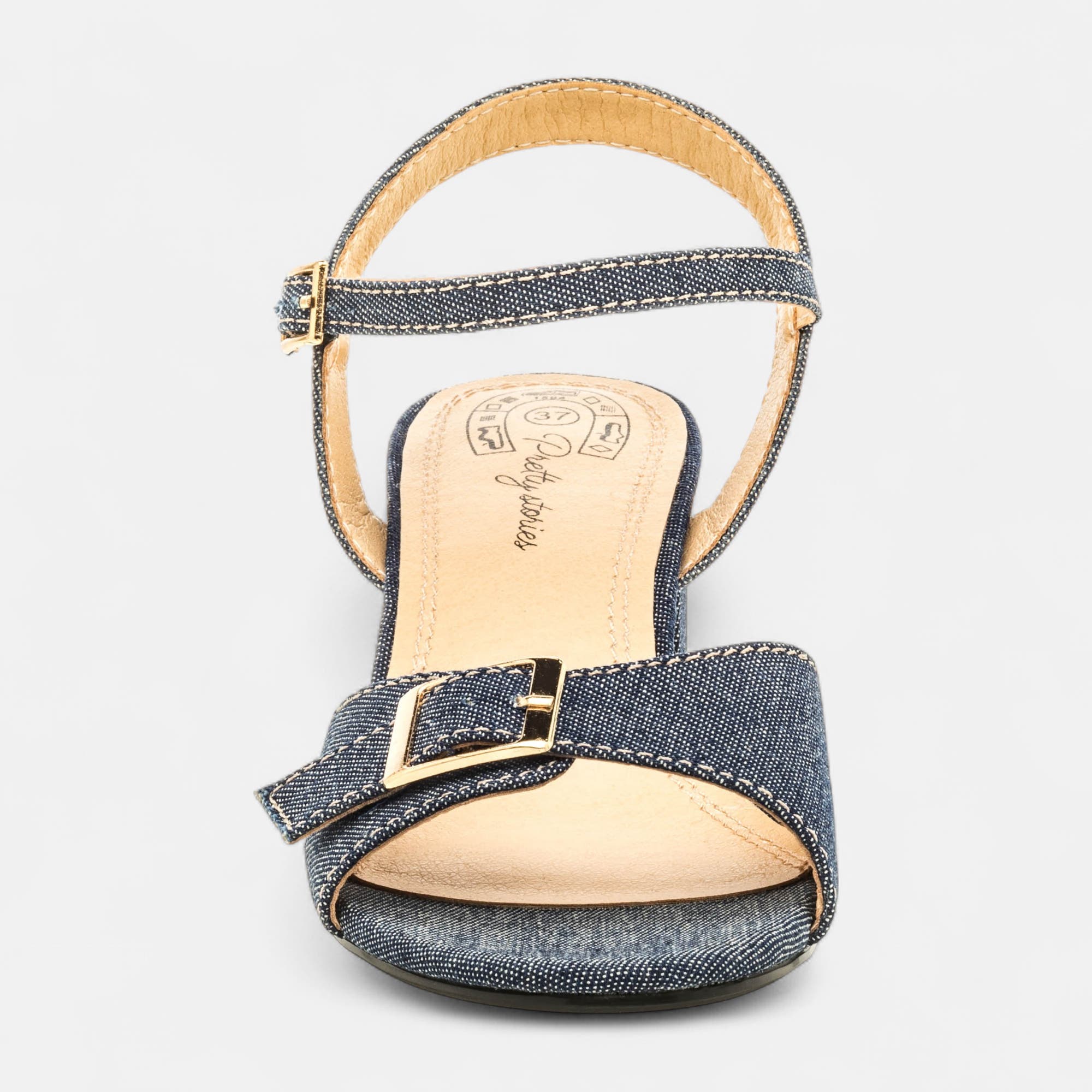 Nu-pieds à talon Femme jeans