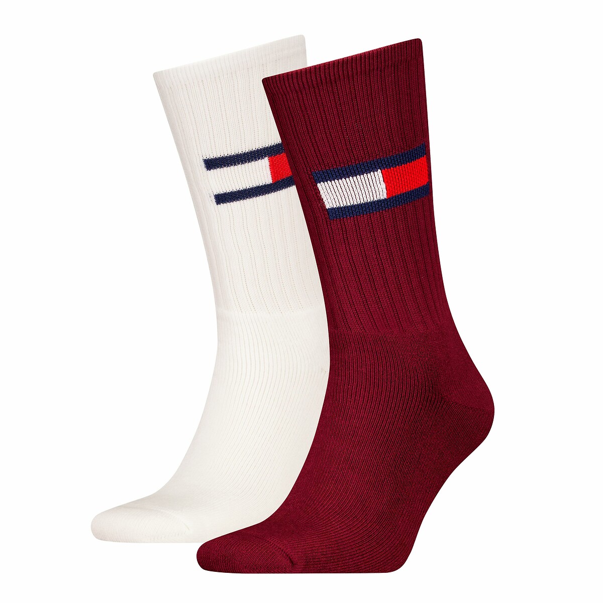 TOMMY HILFIGER<br>Conjunto de 2 pares de meias com logotipo da bandeira