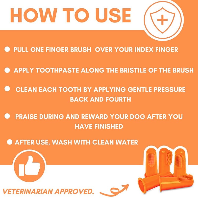 DogsLife Silicone Finger Toothbrushes Hond Kat 5 stuks | 13002