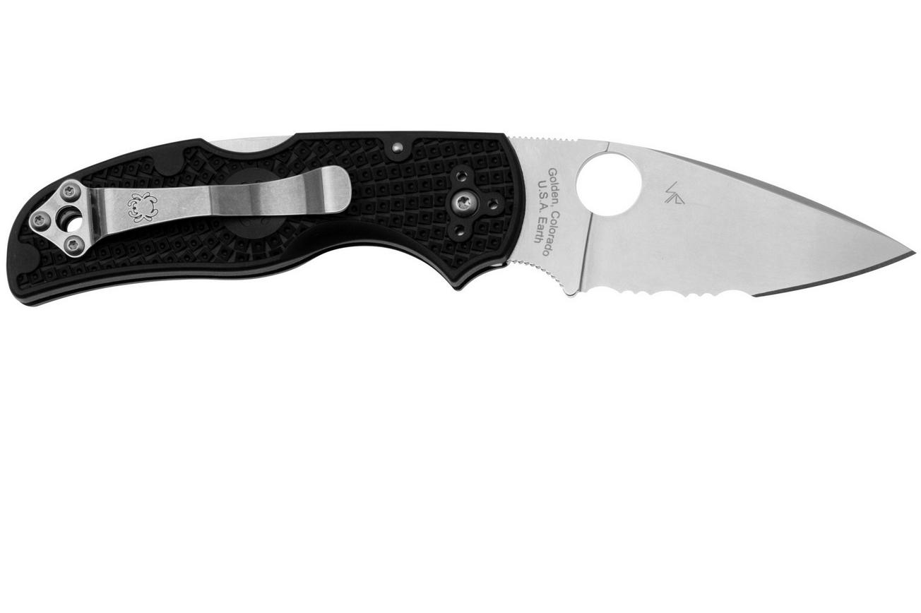 Spyderco Native 5 Lightweight C41PSBK5 Black FRN, partly serrated zakmes