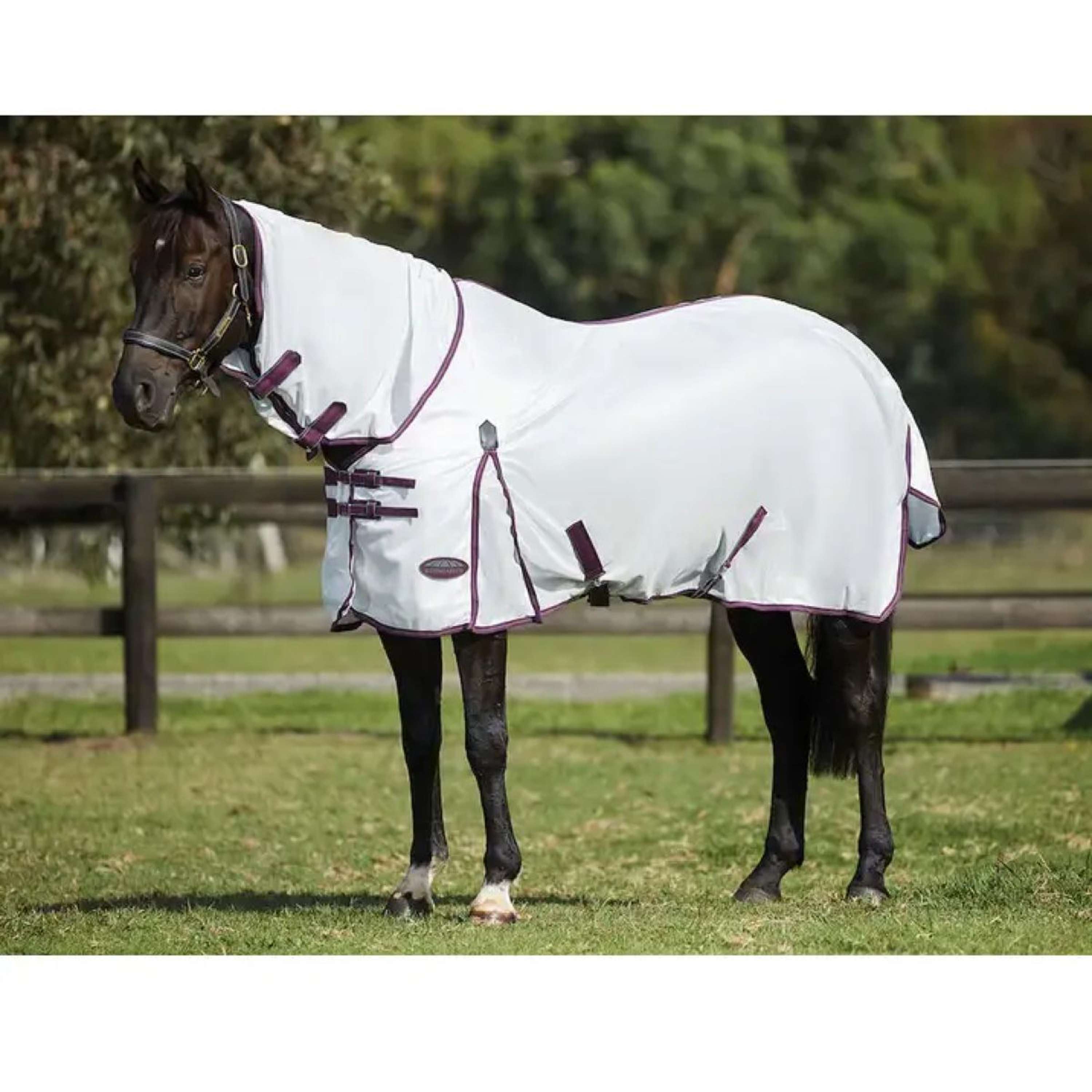 WeatherBeeta ComFiTec Essential Mesh II Combo Neck Wit/Maroon/Grijs