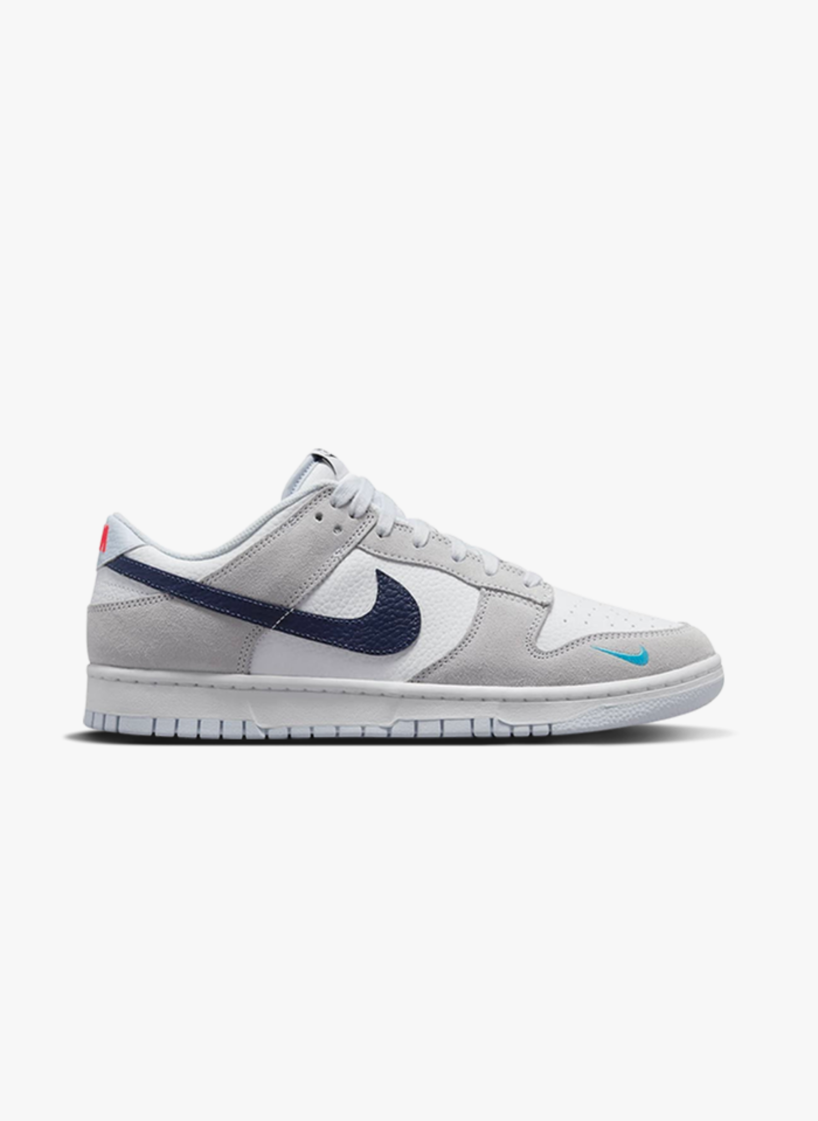 Nike dunk low mini swoosh midnight navy | Gris