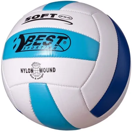 BEST Sporting Volleyball Größe 5, weiß / hellblau / blau