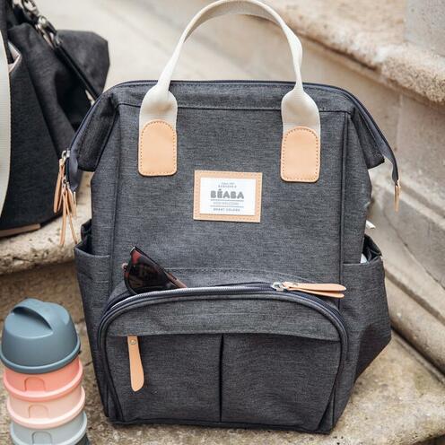 Sac à langer à dos Wellington Dark Grey - BEABA