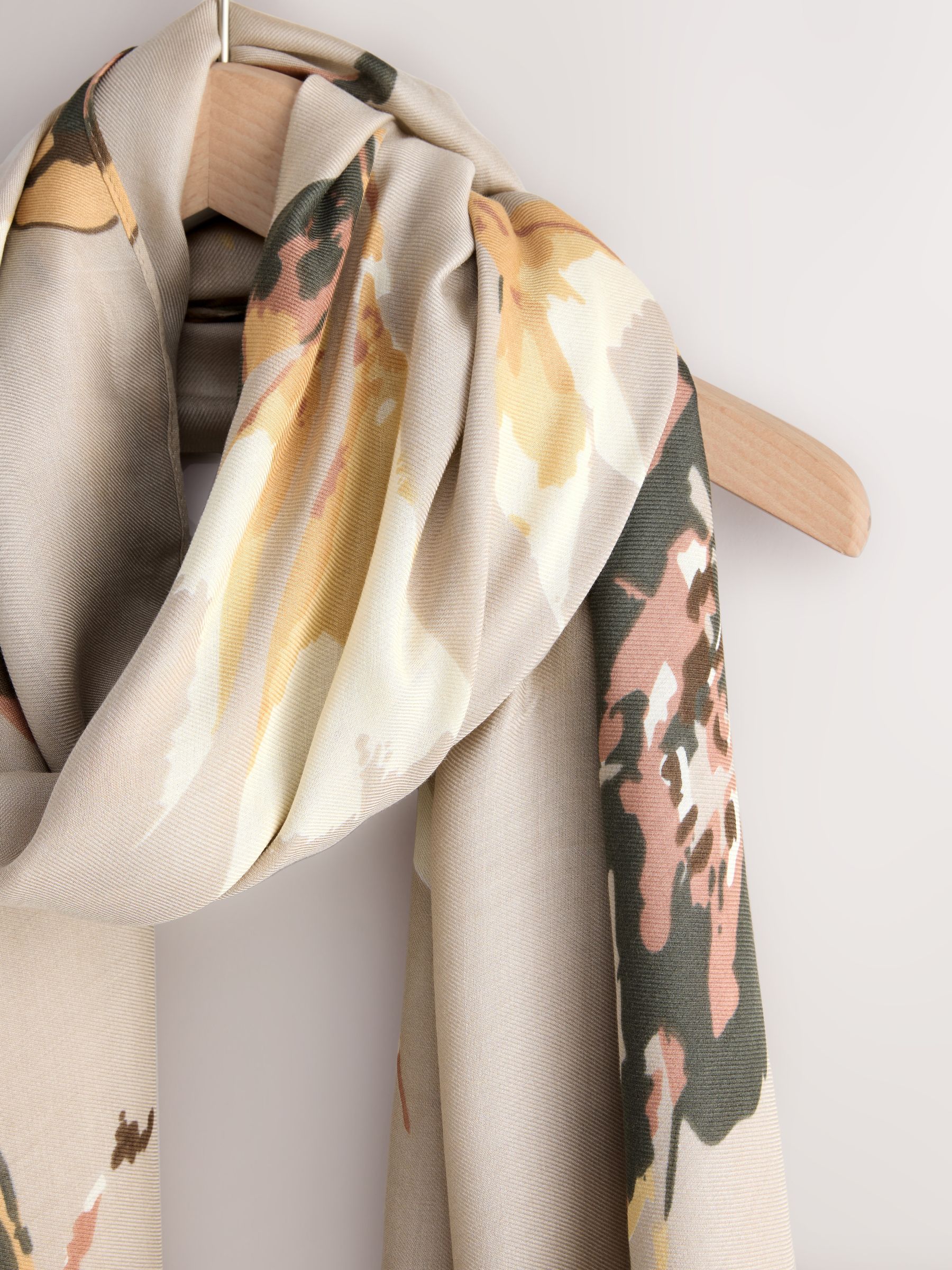 Autumnal Floral - Dunne sjaal met print