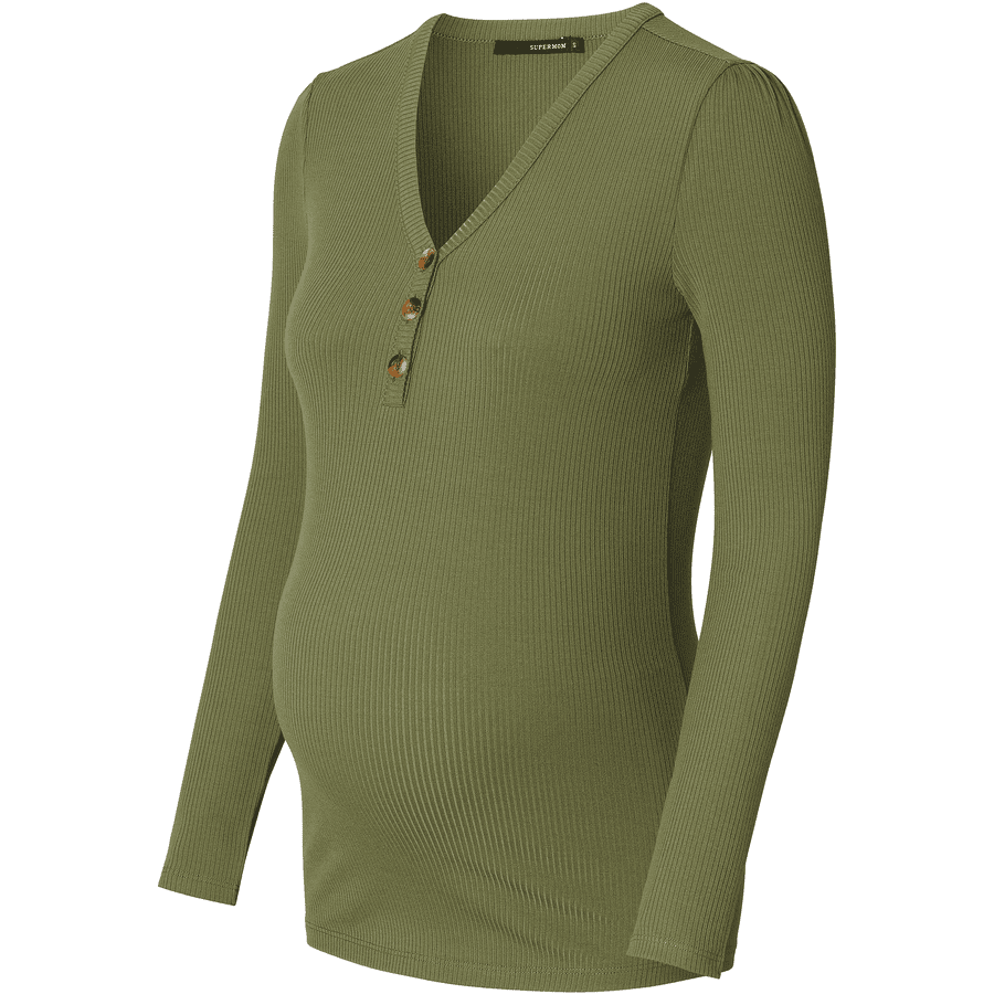 SUPERMOM Langarmshirt Elsmere Olivine