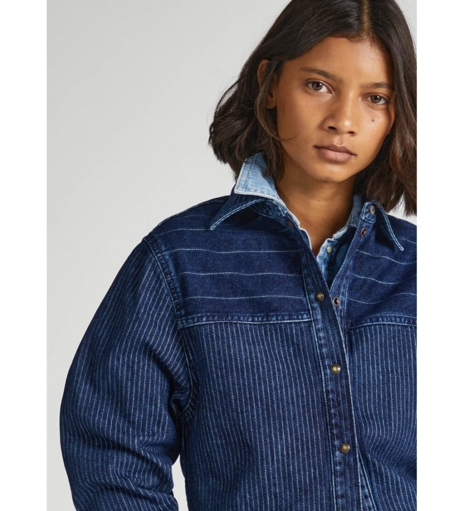 Sobretudo Mika Azul da Pepe Jeans