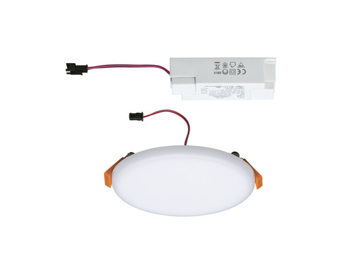 LED inbouwpaneel IP44 8,5W 750lm 4000K Ø 12,5 cm Inbouw Ø 4,5-10 cm VariFit Veluna satijn 230V