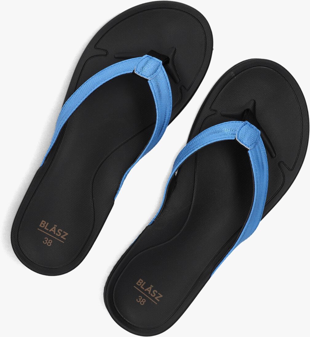 blauwe blasz teenslippers bella 2402