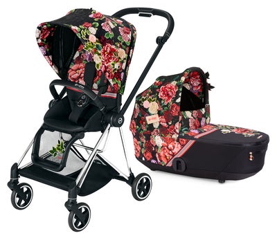 Cybex Mios Duovogn, Chrome Black/Spring Blossom Dark