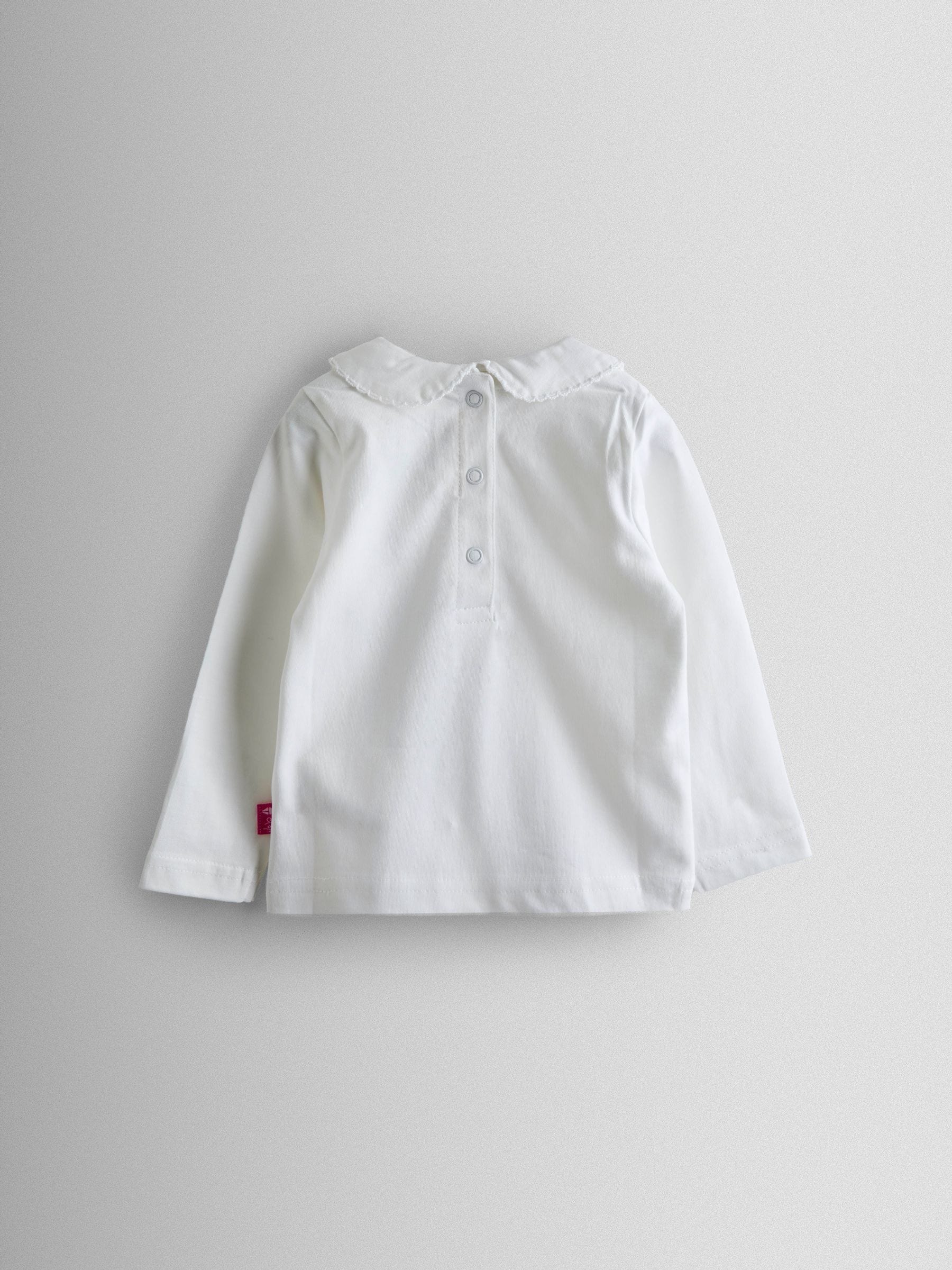 JoJo Maman Bébé 2-Pack 100% Cotton Plain Peter Pan Tops