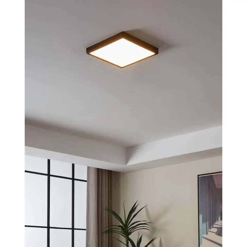EGLOconnect.zFueva-ZSmartOpbouwlamp-28,5cm-Zwart -Dimbaar