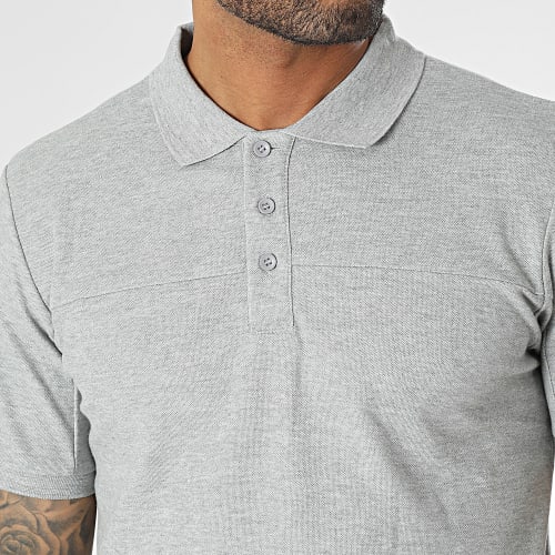 Polo Manches Courtes Gris