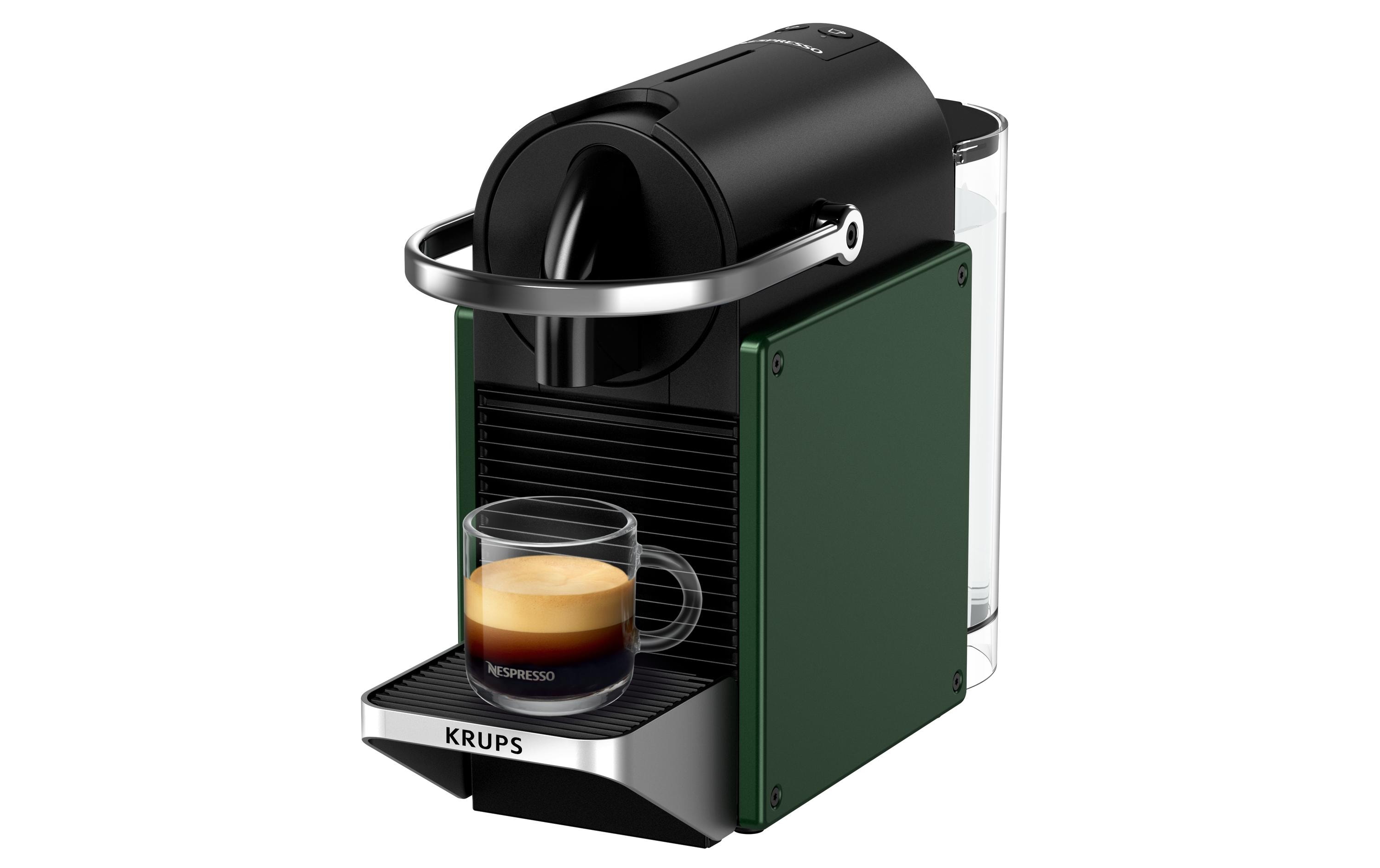 Kaffeemaschine Nespresso Pixie XN3063CH Dunkelgrün<br>Elegante Kapselmaschine