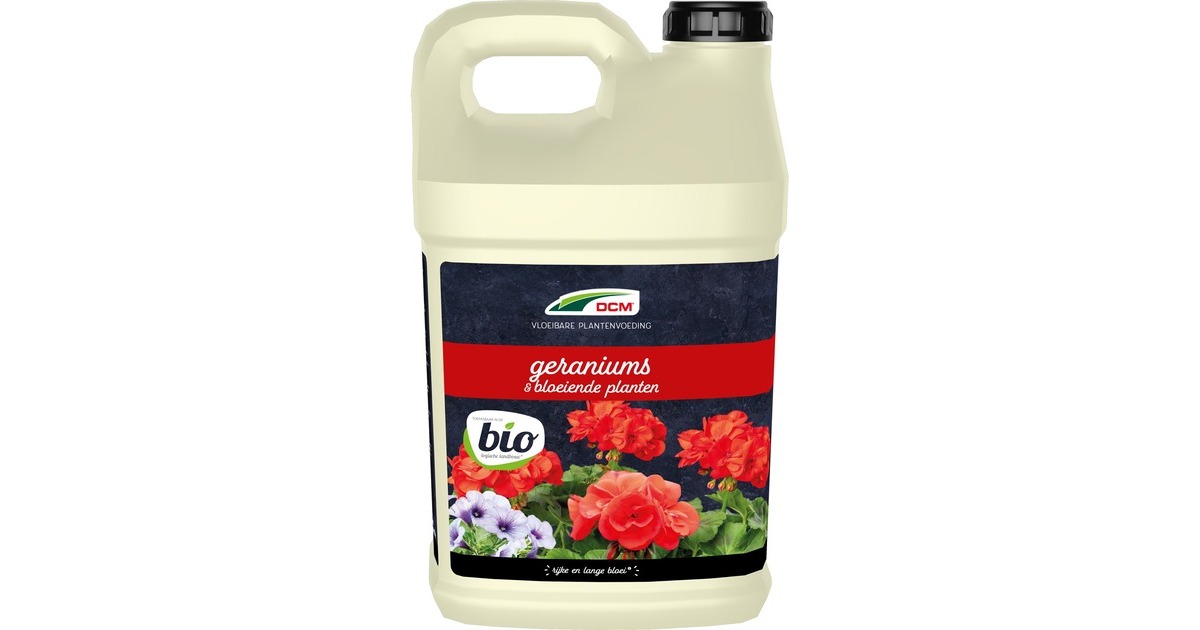 DCMVloeibare Plantenvoeding Geraniums & Bloeiende Planten 5 L meststof