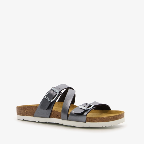 Hush Puppies dames bio slippers zilver