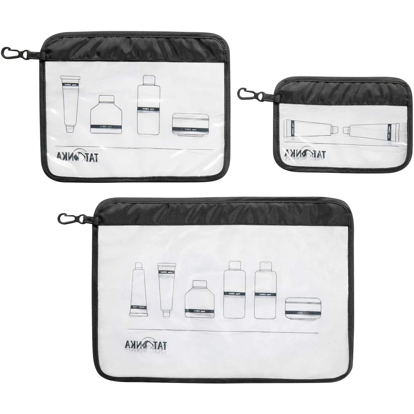 Tatonka Zip Flight Bag Set Kulturtaschen-Set schwarz