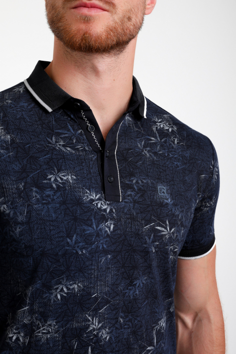 Gabbiano blauwe heren polo