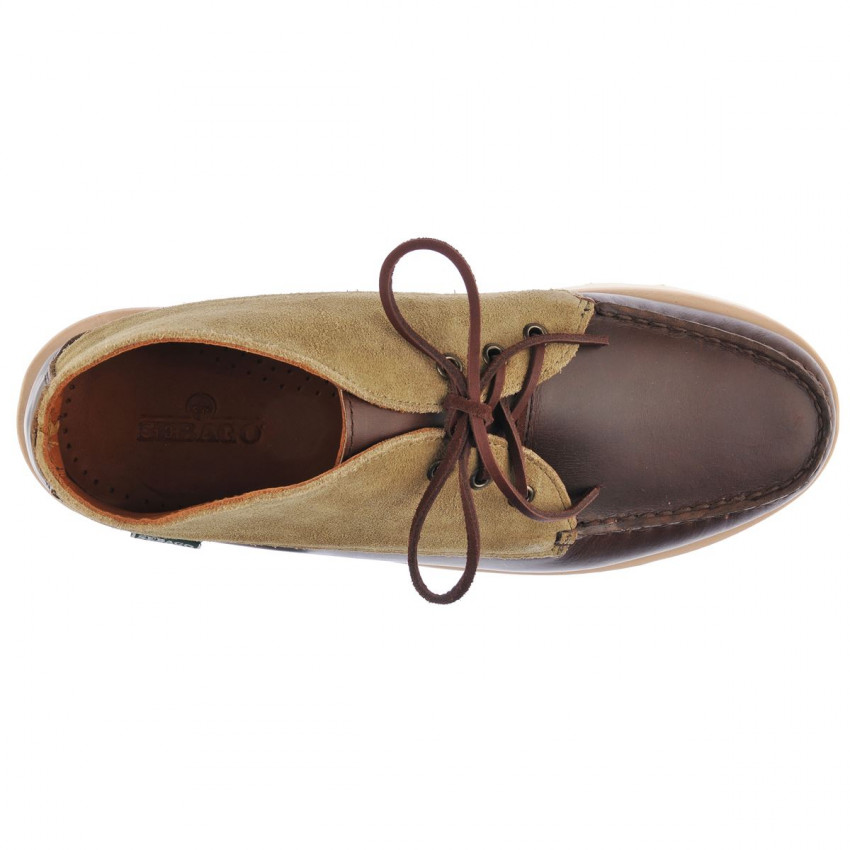 TATANKA EVA WAXY SUEDE DARK BROWN DARK MILITARY-Mocassin montant en cuir pour homme