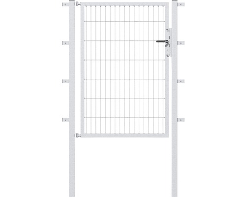 Enkele poort van metaalgaas, ALBERTS Flexo 100 x 100 cm, inclusief palen van 6 x 6 cm, thermisch verzinkt