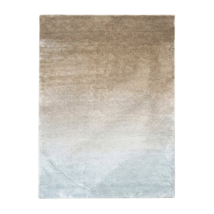 Abstract vloerkleed - Mellow Blauw/Taupe