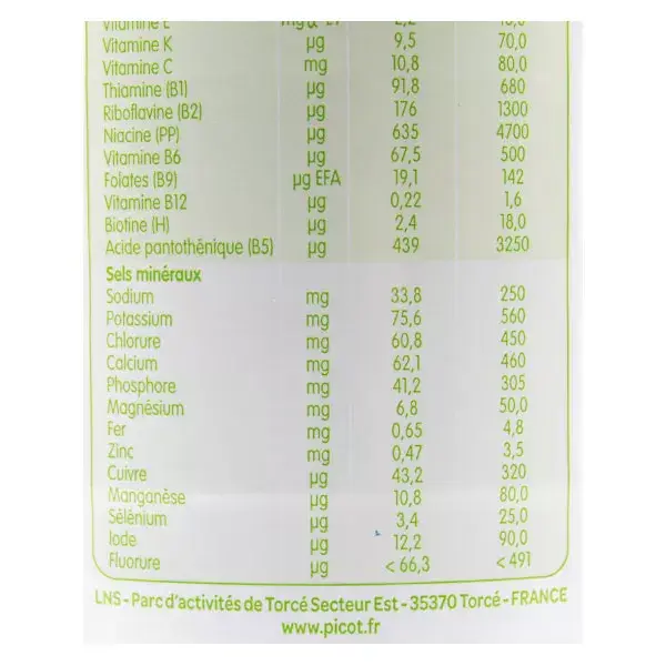 Picot Bio Lait Croissance 3ème Âge 800g