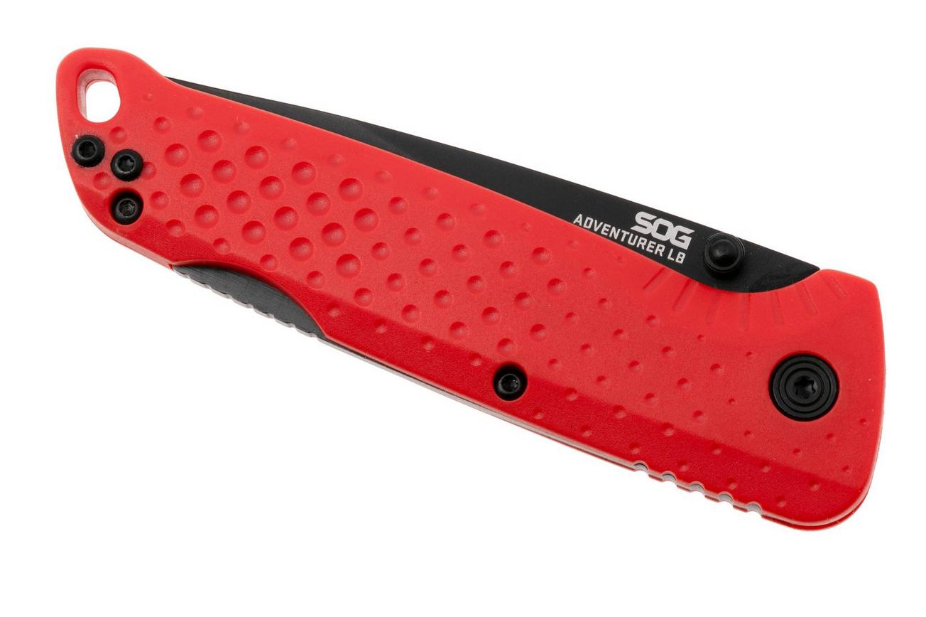 SOG Adventurer LB 13-11-07-43, Titanium Nitride 5CR15MOV, Red GRN zakmes