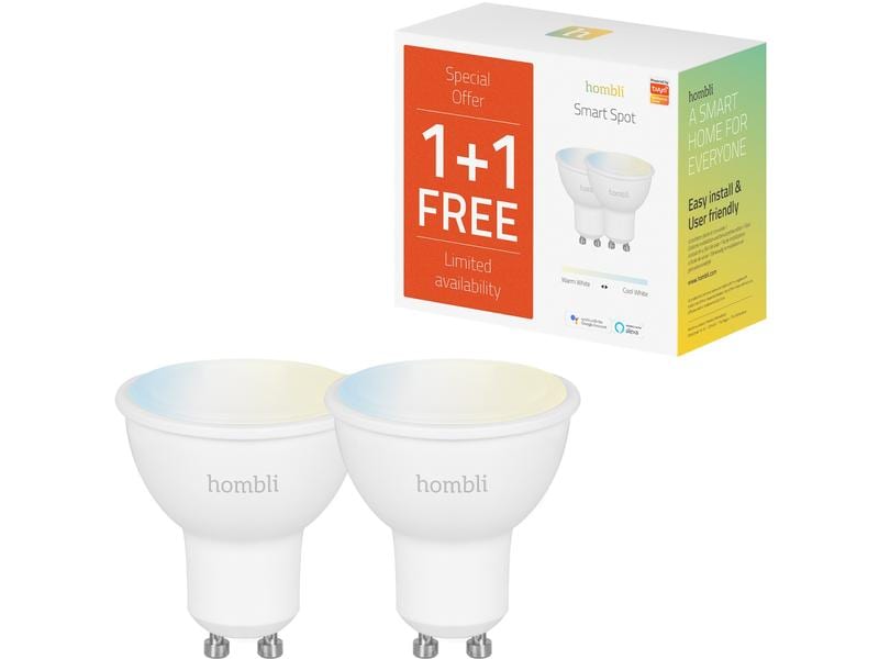 hombli Leuchtmittel Smart Spot, GU10, 4.5 W, CCT, 1 1 Pack Intelligentes Leuchtmittel