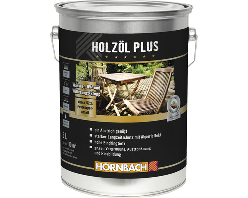 HORNBACH Houtolie Plus kleurloos 5 l