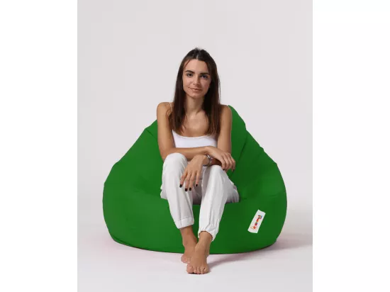 Pouf poire vert Premium XXL