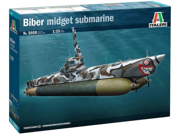 ITALERI 1:35 U-Boot Biber Midget Submarine