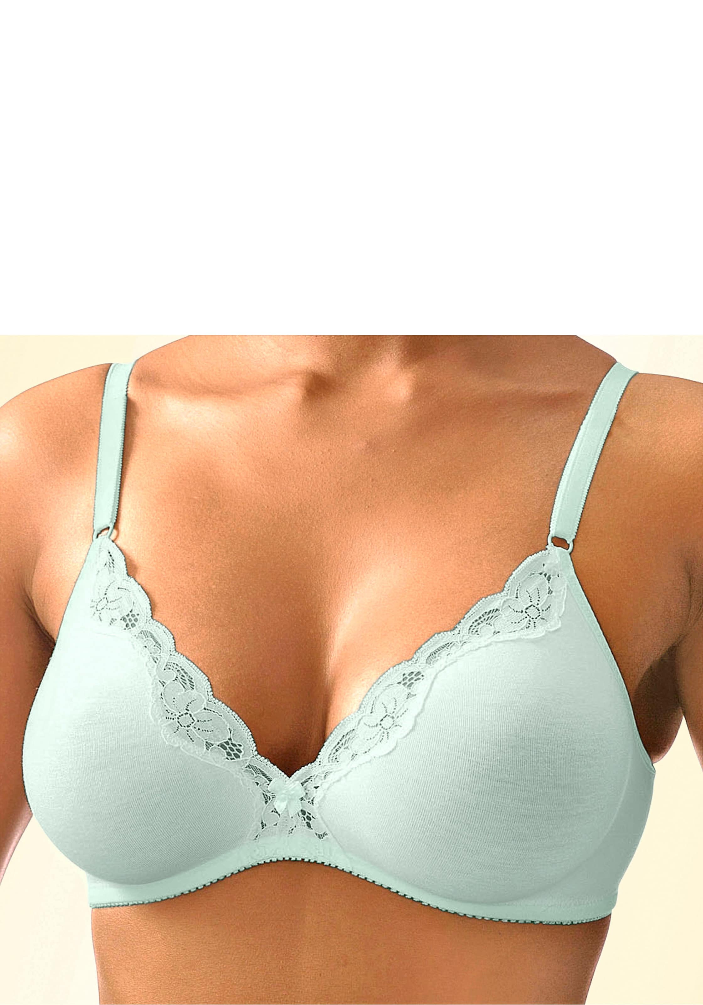 petite fleur Bralette-BH in mint+weiß