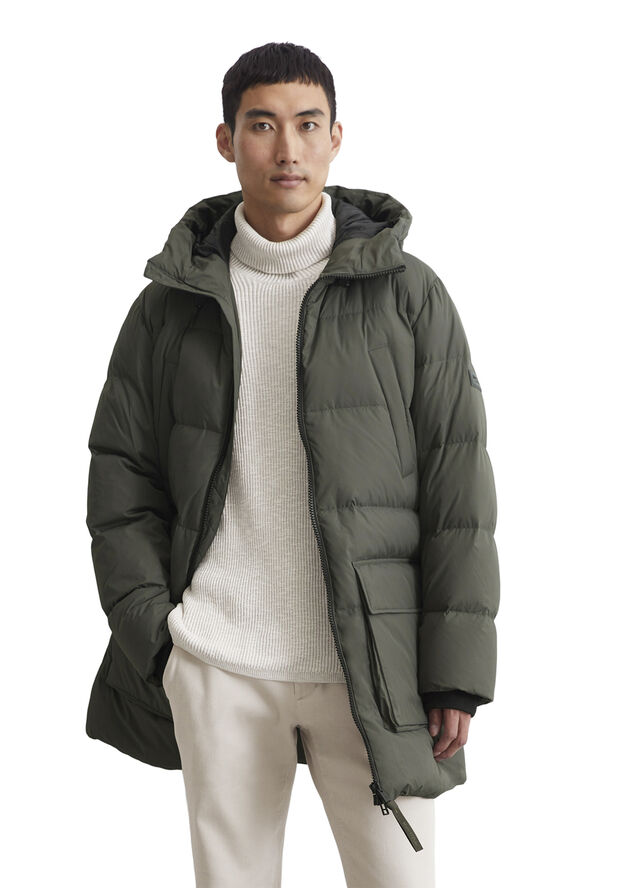 Marc O’Polo Water Repellent Down Puffer Jacket, essentials, hero Copley brown