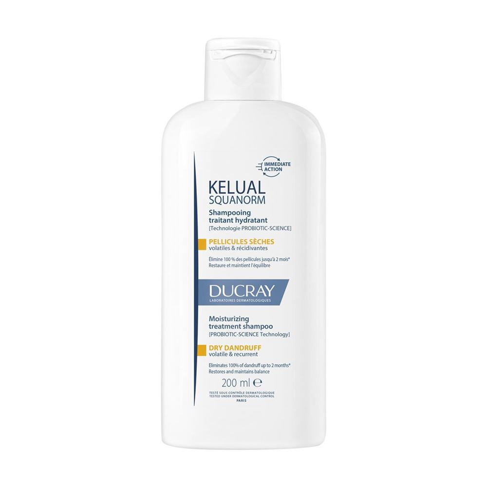 DUCRAY KELUAL SQUANORM Shampoo<br>200 ml, trockene Schuppen