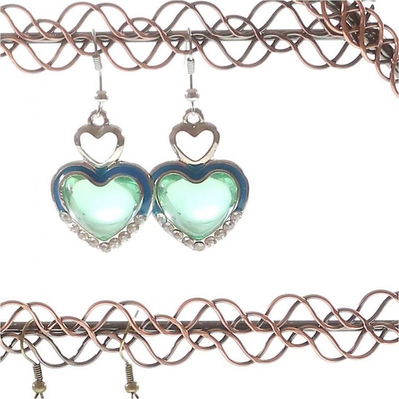Porte bijoux presentoir boucle d'oreille sweet mirror (24 paires) Cuivre