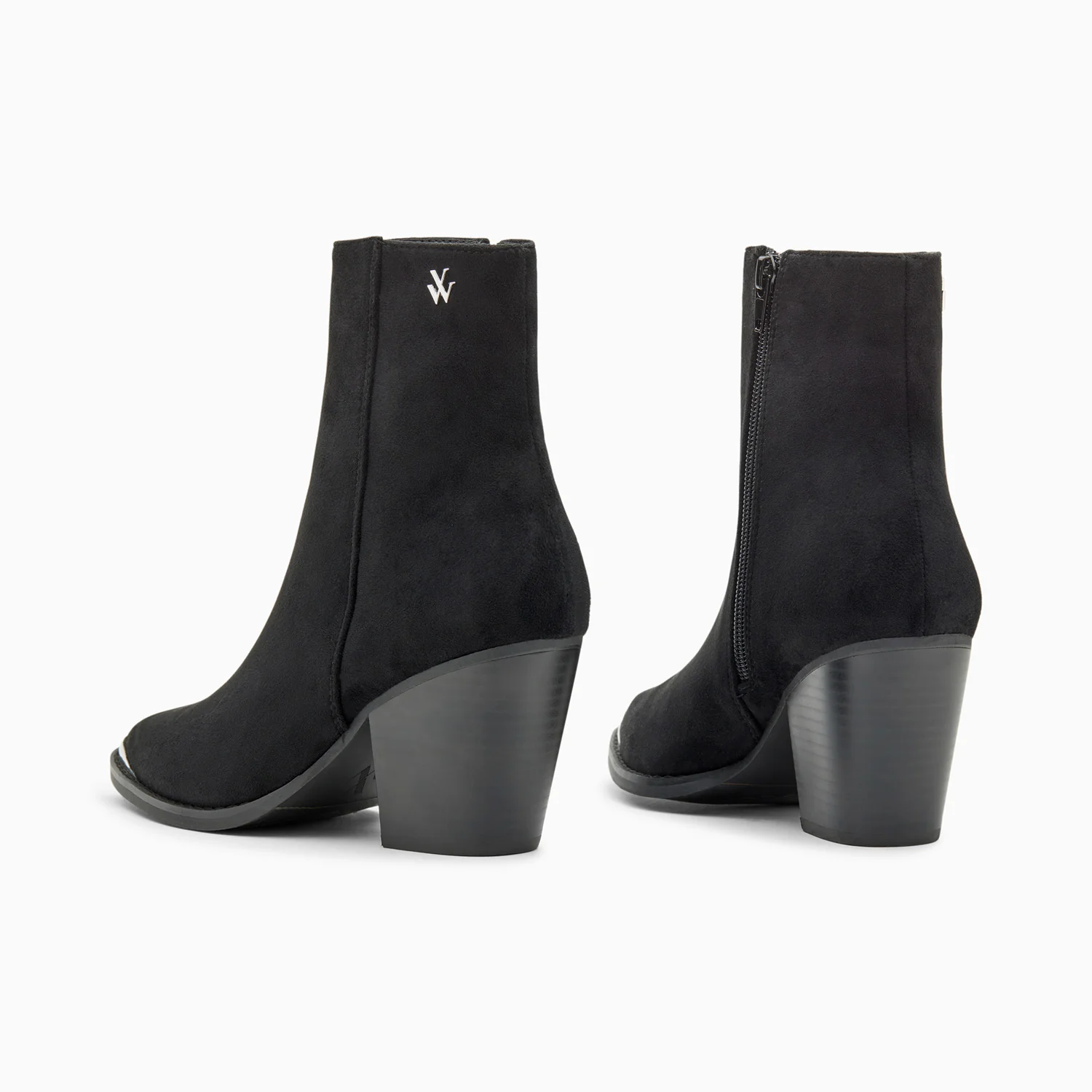 Bottines-Bottines santiags Jenn noires à talon