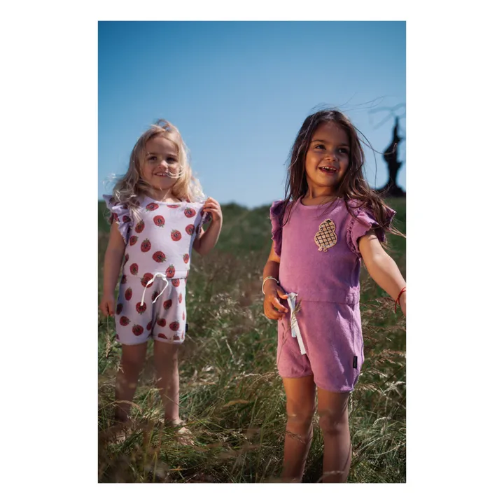 Daily Brat Combishort Fraise Eponge | Lavande