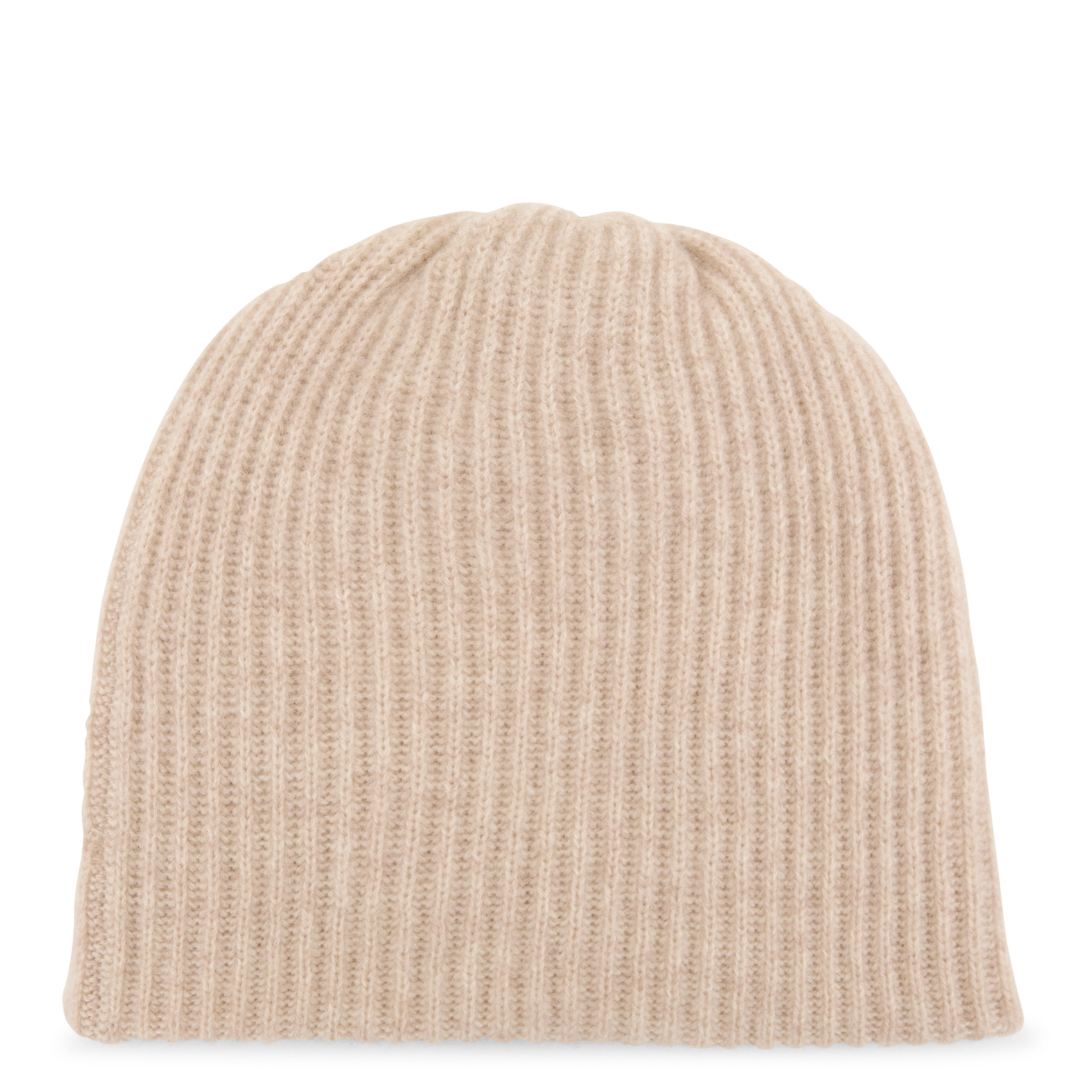 BIBOU - Bonnet côtelé en cachemire| Beige