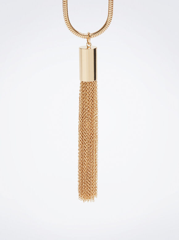 Colar com Pingente Dourado - Dourado