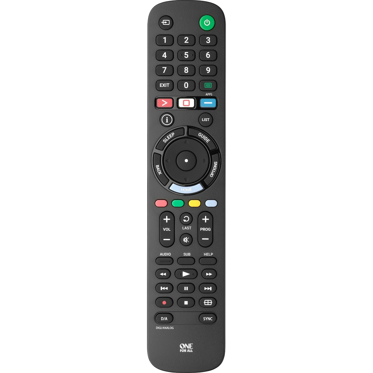 One For All URC 4912 Sony TV erstatningsfjernkontroll