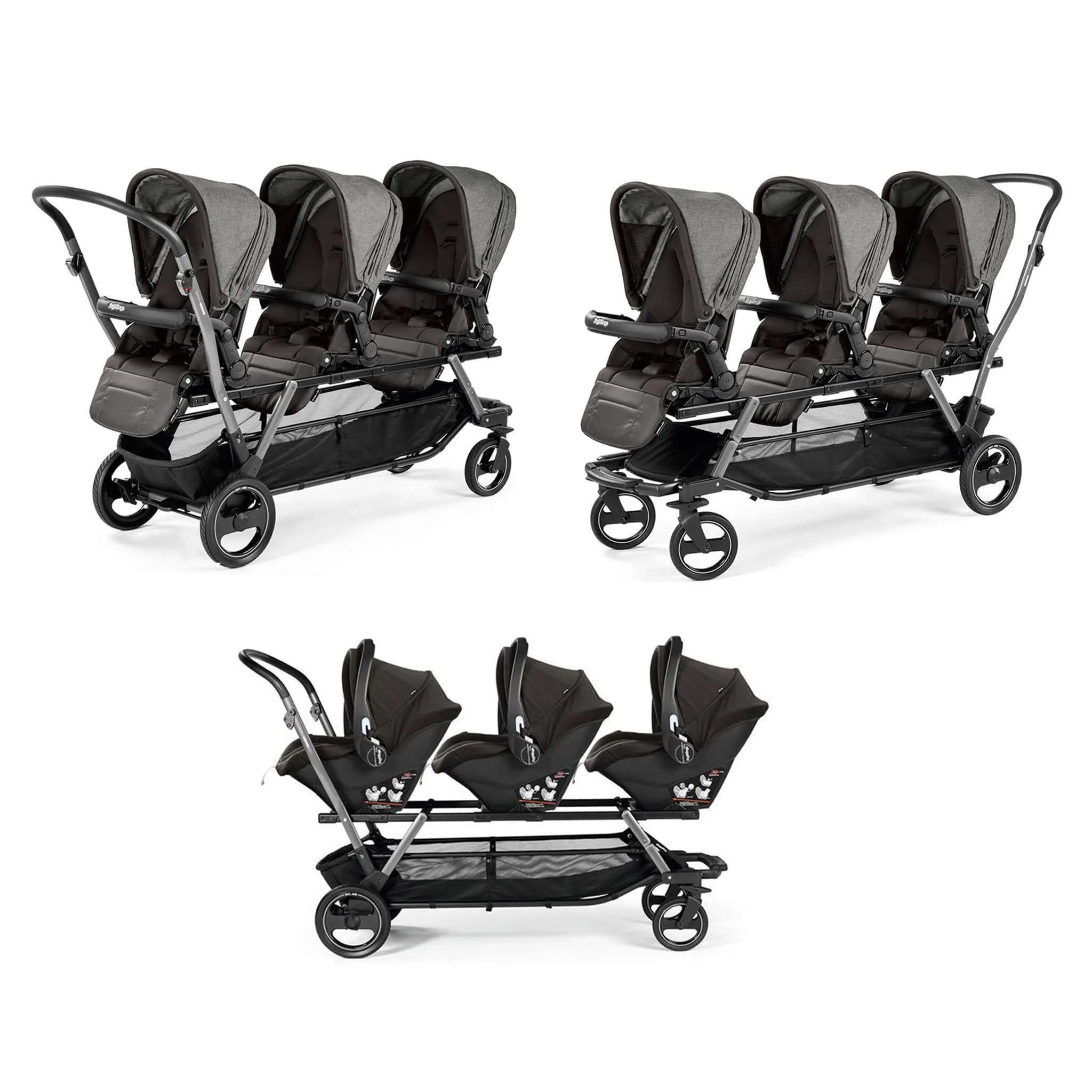 Peg Perego Poussette Triplette Piroet - Gris