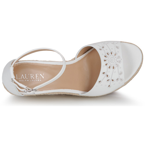 Lauren Ralph Lauren - HAANA-ESPADRILLES-WEDGE Blanco