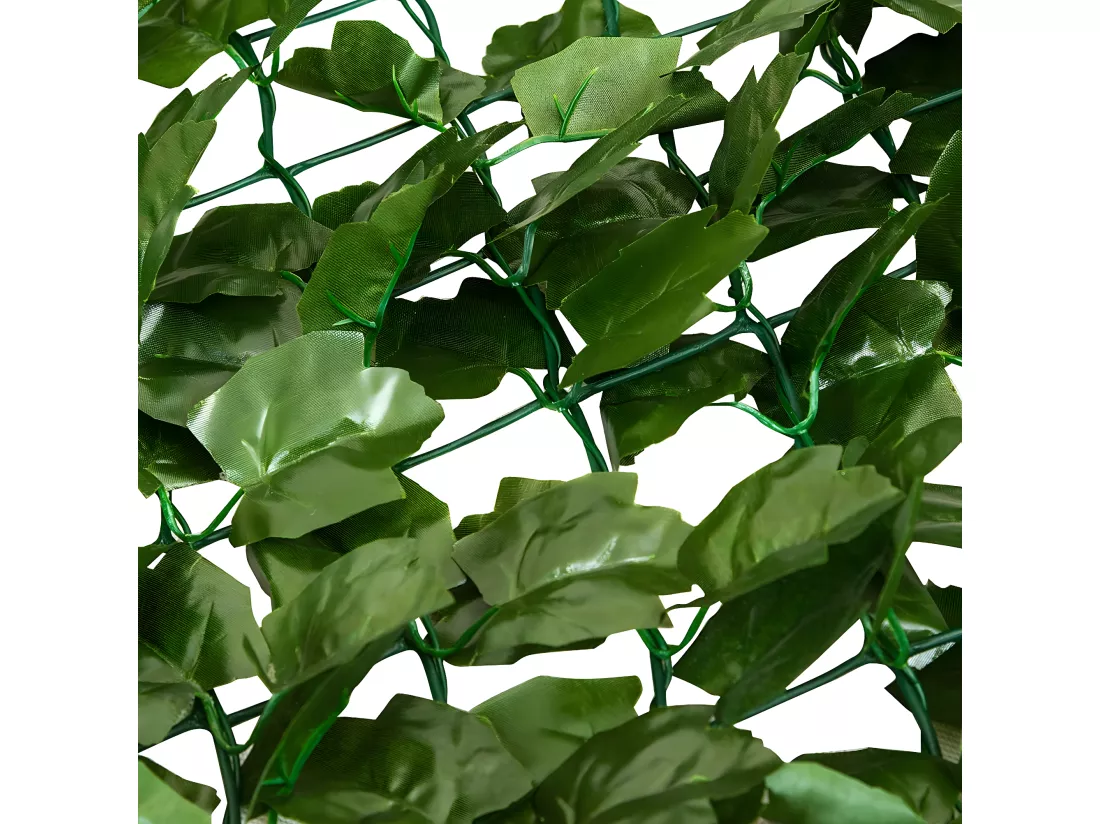 Clôture en Feuillage Artificielle 150 x 240CM avec Feuilles de Lierre en Plastique et vinyle Protection UV, Haie Artificielle Brise Vue pour Balcon,Terrasse,Jardin Vert