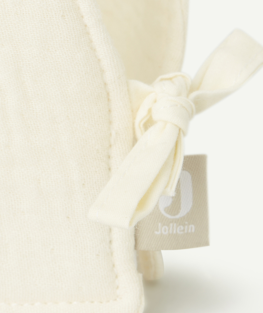 JOLLEINCOURONNE D'ANNIVERSAIRE 12x35CM EN GAZE DE COTON COULEUR IVOIRE