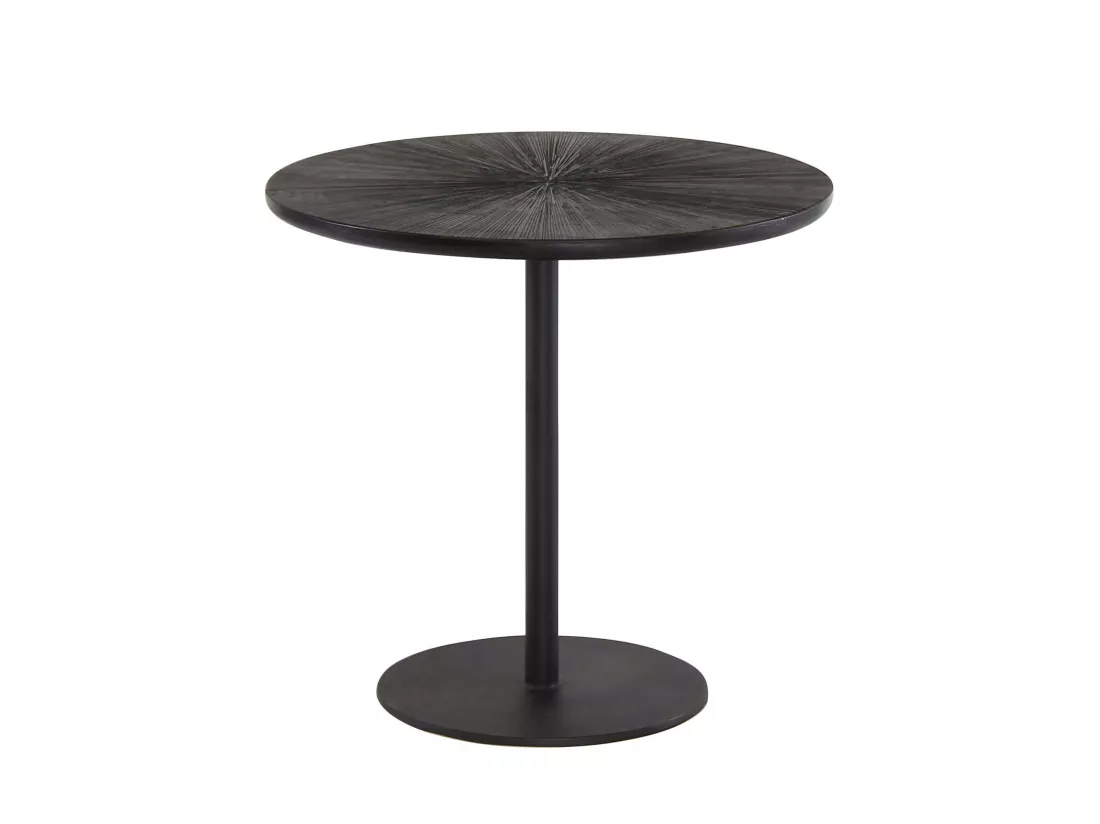 Now's Home - Meuble D'appoint Noir En Bois De Manguier O50cm Ht 48 Cm Ubu