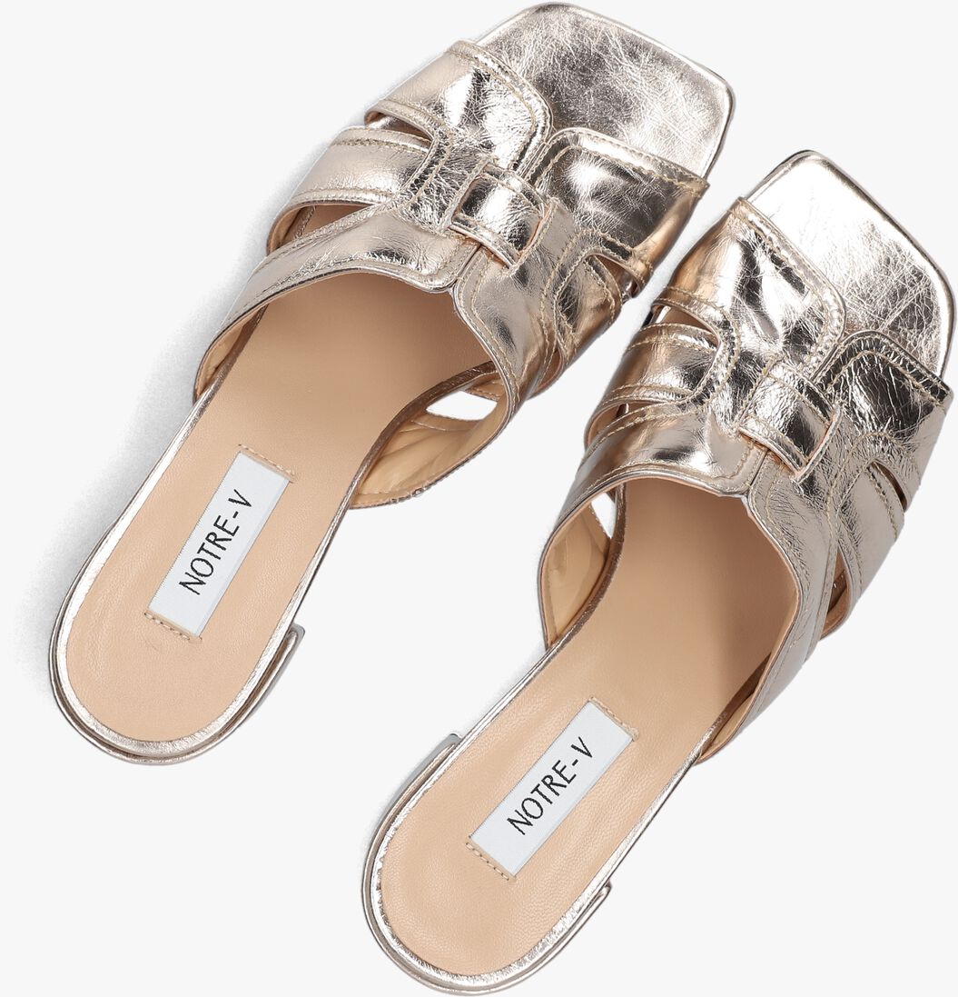 gouden notre-v sandalen met hak 42252/g