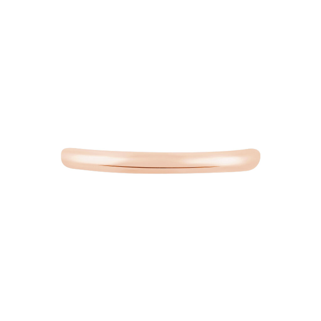Alliance Meredithe Demi Jonc Classique Or Rose